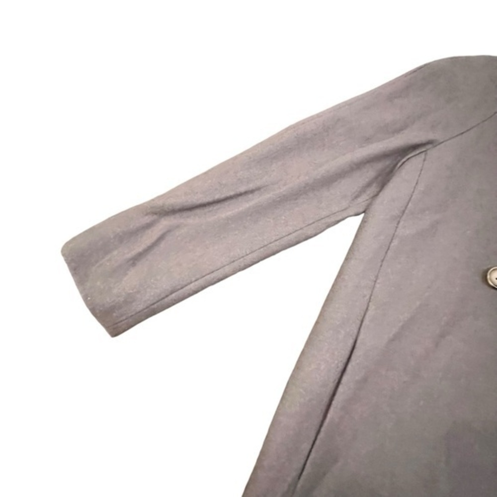 J Crew Jacket Peacoat Women’s Double Breasted Wool Coat Classic Gray Preppy Sz 2 - Picture 3 of 14